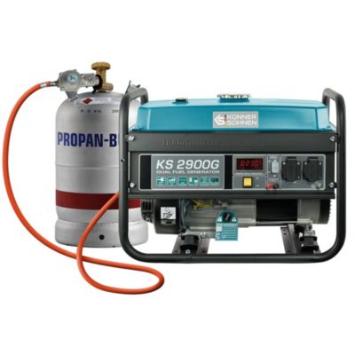 Groupe électrogène Hybride Essence ou Propane 2.9kW 2x230V LED Könner & Söhnen KS 2900G