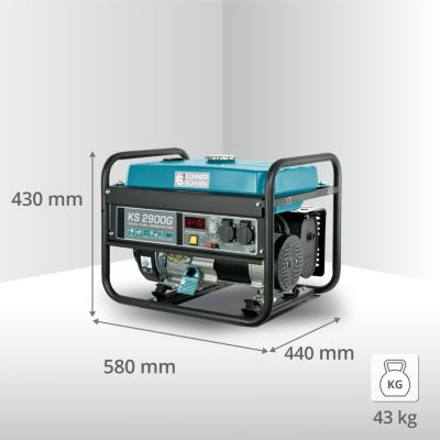 Groupe électrogène Hybride Essence ou Propane 2.9kW 2x230V LED Könner & Söhnen KS 2900G