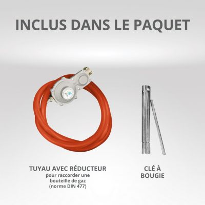 Groupe électrogène Hybride Essence ou Propane 2.9kW 2x230V LED Könner & Söhnen KS 2900G