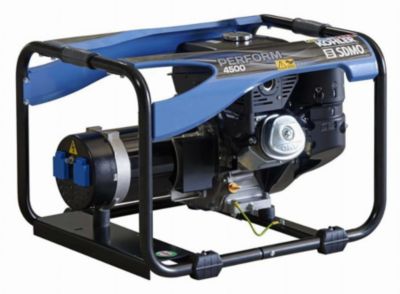 Groupe électrogène portable PERFORM 4500 C5 - 4 kW monophasé, moteur KOHLER, réservoir 7,3 L, autonomie 4,3 h.