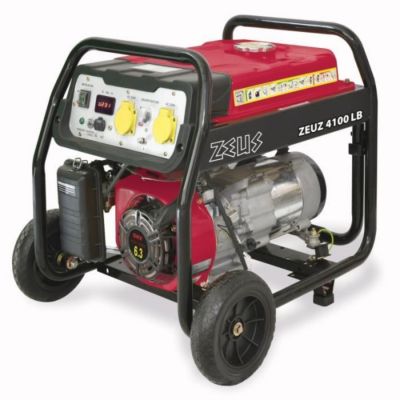 Groupe électrogene essence - ZEUZ - 4100 LB - 3300 W - Monophasé - Rouge