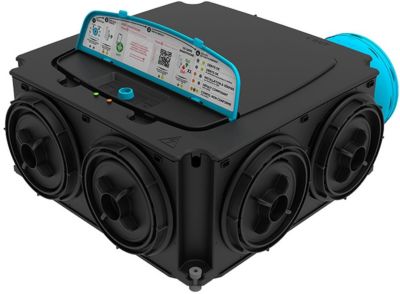 groupe vmc - hygrogenius flex - simple flux - hygroréglable - atlantic 412283
