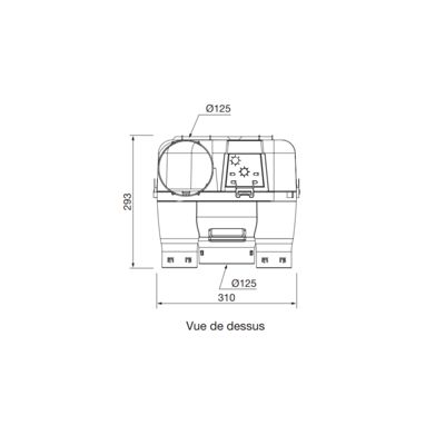 Groupe VMC simple flux autoréglable NATHER KHEO 3