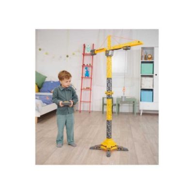 Dickie 203729025 Grue Titan Radio Control 150 cm, Pivote à 360°, Monte et descend avec lumière et USB, Accessoires Inclus, Jouet de Construction, à partir de 3 Ans