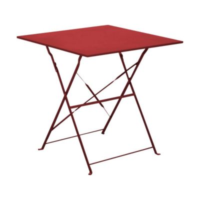 Guéridon carré en acier 70 cm Cuba
