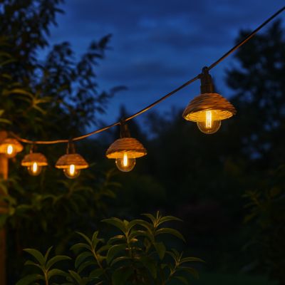 Guirlande abat-jour COTTAGE 10 globes 5.70M