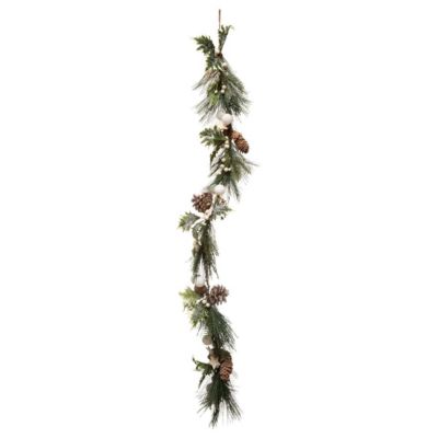 Guirlande bois rondins et branches 1 m naturel - Atmosphera