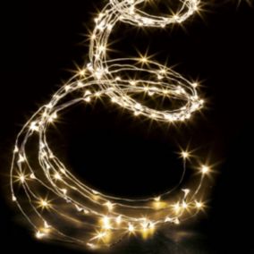 Guirlande cascade extérieur cuivre 1000 led blanc chaud 5m - feeric lights & christmas