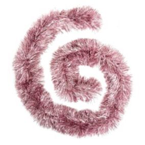 Guirlande de noël "Boa" brin fin rose 150x8x2m- Rose- Atmosphera