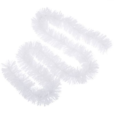 Guirlande de Noël coloris blanc finition brillante longueur 2 m