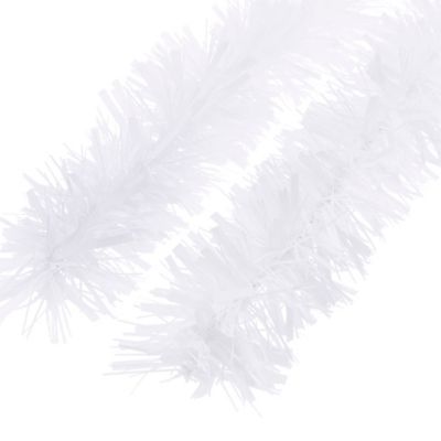 Guirlande de noël coloris blanc finition brillante longueur 2 m