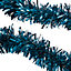 Guirlande de noël coloris bleu finition brillante longueur 2 m