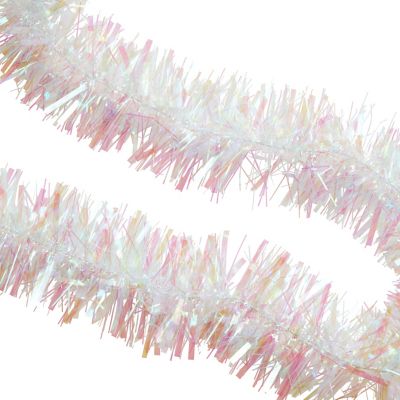 Guirlande de Noël coloris transparent finition brillante longueur 2 m