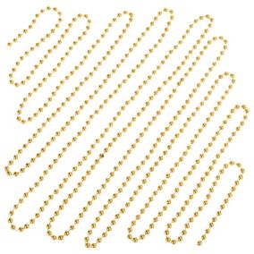 Guirlande de perles L.5 m dorée