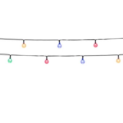 Guirlande électrique 20 lampes multicouleurs IP44 L.5,8m Lumisky, Festy color