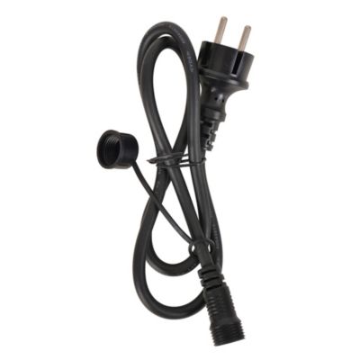 Guirlande esprit guinguette Feria Little Garden E27 IP44 blanc chaud 15m noir