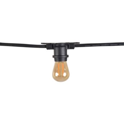 Guirlande esprit guinguette Feria Little Garden E27 IP44 blanc chaud 15m noir