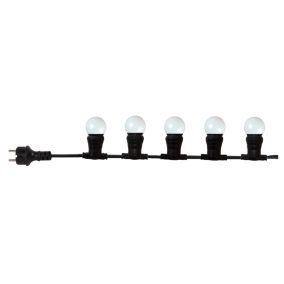 Guirlande extérieure 10 ampoules B22 blanc chaud 500 lumens Pro 10m TIBELEC