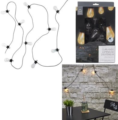 Guirlande extérieure 10 ampoules LED 4,50 m