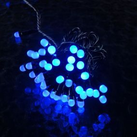 Guirlande extérieure 20m 200 leds bleues 8 fonctions animées