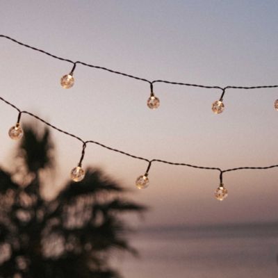Guirlande extérieur LED solaire L.2,66m blanc chaud New Garden, Griselda glossy