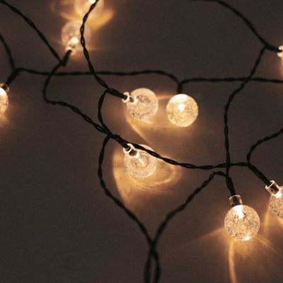 Guirlande extérieur LED solaire L.2,66m blanc chaud New Garden, Griselda glossy