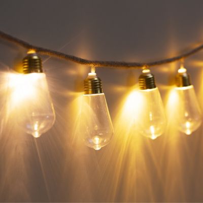 Guirlande LED 10 boules pile transparent L165cm - Atmosphera Créateur d'intérieur