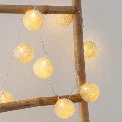 Guirlande LED 20 boules vert céladon L435cm - Atmosphera Créateur d'intérieur