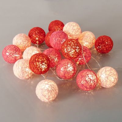 Guirlande LED Corep Bubble rouge rose fushia 20L