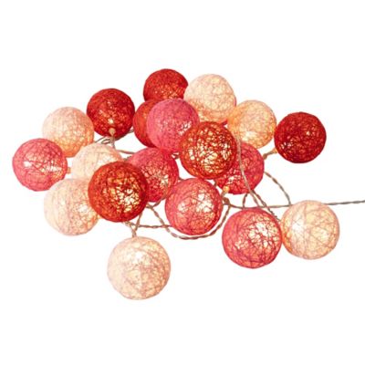 Guirlande LED Corep Bubble rouge rose fushia 20L