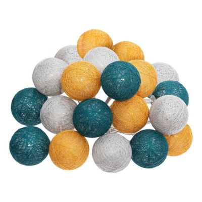 Guirlande Led secteur 20 boules tropical D6cm - Atmosphera