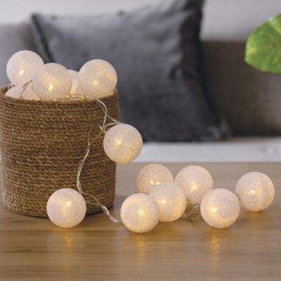 Guirlande LED secteur blanc L435cm - Atmosphera Créateur d'intérieur
