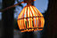 Guirlande luminaeuse extérieur à énergie solaire Lucia en bambou et toile de jute IP44 3W L.135 cm