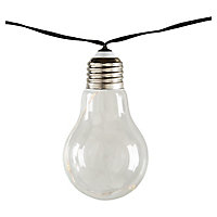 Guirlande lumineuse 10 ampoules LED Fernie 5m 1.8W IP44 Blanc chaud Blooma