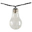 Guirlande lumineuse 10 ampoules LED Fernie 5m 1.8W IP44 Blanc chaud Blooma