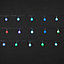 Guirlande lumineuse 30 boules multicolore, électrique