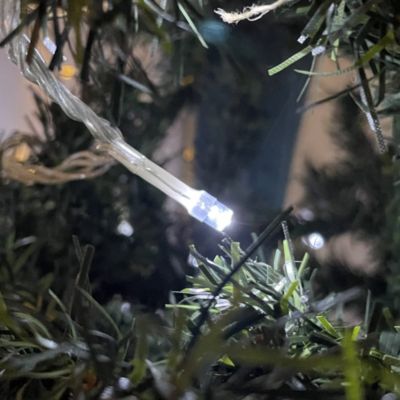 Guirlande Lumineuse 34m Câble Transparent 300 Leds Blanc froid