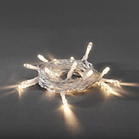 Guirlande lumineuse 50 LED blanc chaud interieur cable transparent