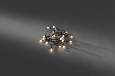 Guirlande lumineuse à motifs 50 LED intérieur blanc chaud cable noir