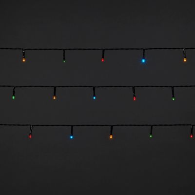 guirlande lumineuse cable vert 50 led multicolore castorama