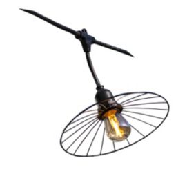 Guirlande lumineuse CHIC CAGE LIGHT CONNECTABLE Noir Acier 6m