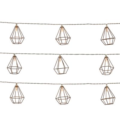 Guirlande lumineuse Diamant effet cuivre brossé