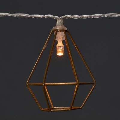 Guirlande lumineuse Diamant effet cuivre brossé