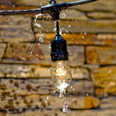Guirlande lumineuse extérieur connectée IP64 noir 10 LED E27 850lm 6 M Lumisky Mafy light