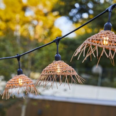 Guirlande lumineuse extérieur en polyrotin connectable 10 LED IP64 E27 L.6M Lumisky Hawaii Light