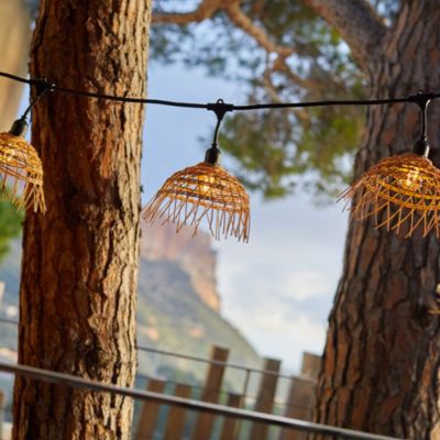 Guirlande lumineuse extérieur en polyrotin connectable 10 LED IP64 E27 L.6M Lumisky Hawaii Light