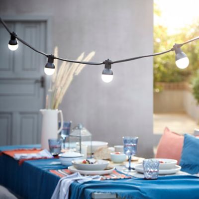 Guirlande lumineuse extérieure à LED IP44 blanc chaud 10 m GoodHome Barnaby