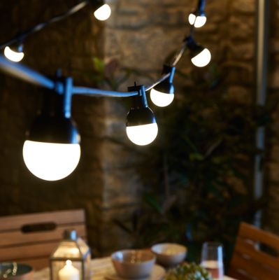 Guirlande lumineuse extérieure à LED IP44 blanc chaud 10 m GoodHome Barnaby