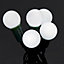 Guirlande lumineuse extérieure Boule câble vert 240 LED blanc froid, électrique