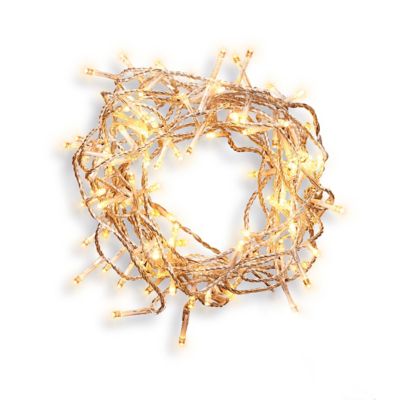 Guirlande lumineuse extérieure câble clair 120 LED blanc chaud Castorama